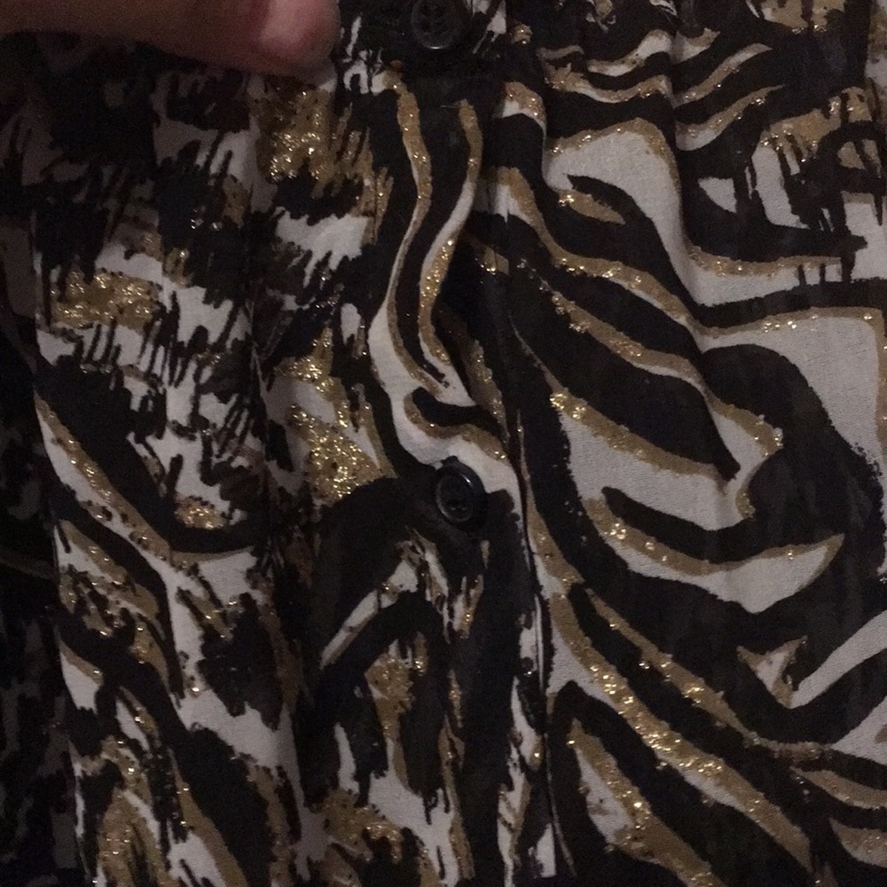 H&M Tiger Print Blouse